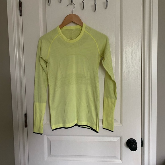 Lululemon swiftly tech long sleeve yellow 6 - Picture 1 of 4